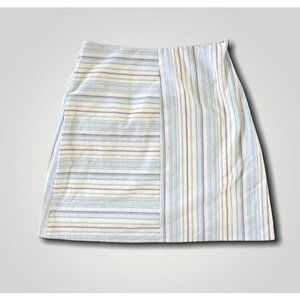 Sage The Label White/Blue Mini Skirt